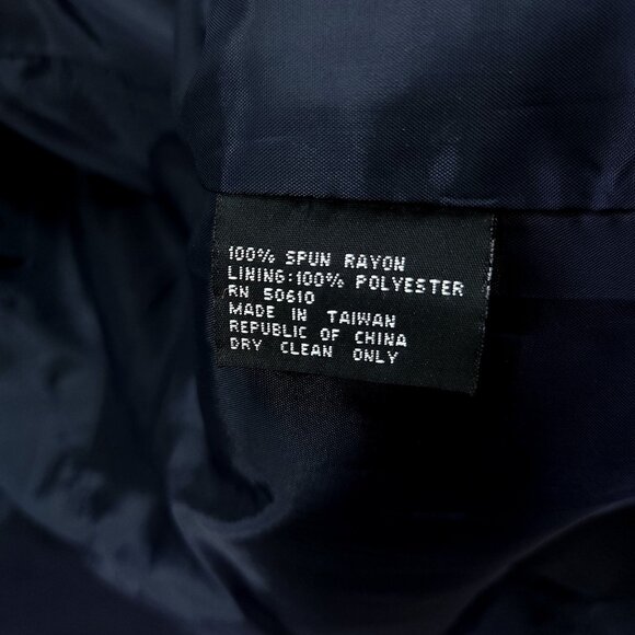 Kasper Vintage Blazer Size 10 Mustard Blue Plaid Dark Academia Jacket - Picture 8 of 11